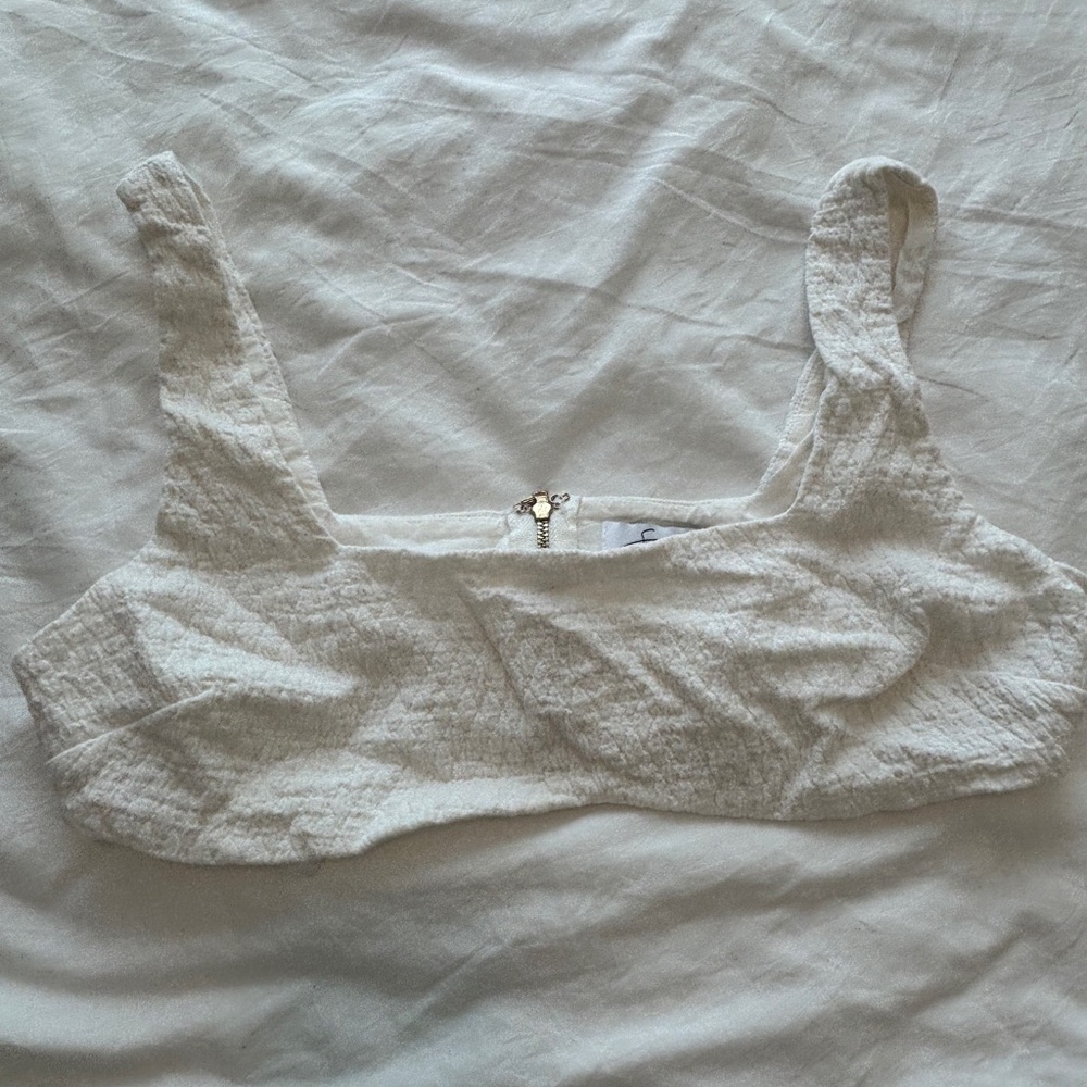 Sabo Skirt Cream Crop Top